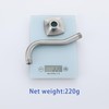 SWHYGER 8 Inch Angled Shower Arm Extension with Flange, Brushed