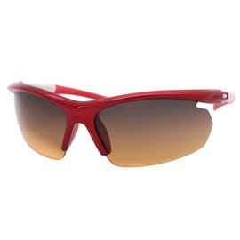 PeakVision WX1 Red Non-Polarized Golf Sunglasses for Men & Women - Dual-Zone Lens Technology, Zero Distortion, RA Filters, UV Protection Eyewear for Golfing, Driving, Sports