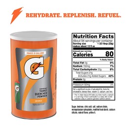 Gatorade Thirst Quencher Powder, Orange, 76.5 oz