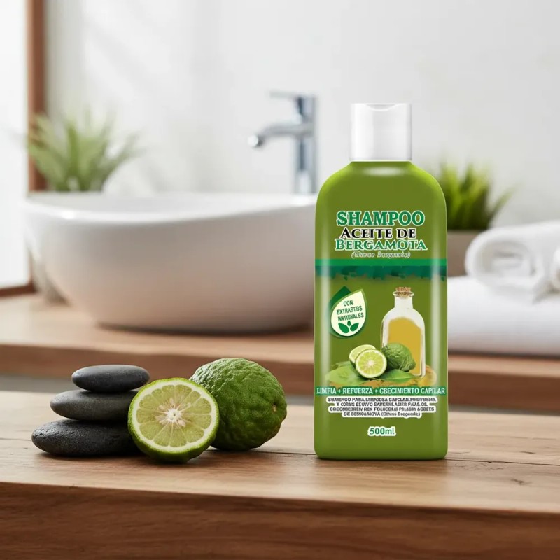 Shampoo Aceite De Bergamota Barba Y Cabello 500ml