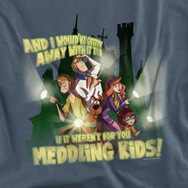 Scooby-Doo Would've Gotten Away with Unisex Adult T-Shirt for Men and Women, Slate, Medium
