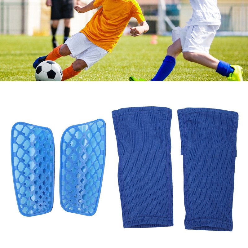 1 Pair Youth Soccer Shin Guard Sleeves Ultralight Breathable Soccer