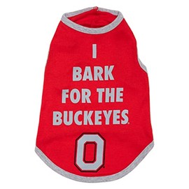 The License House Ohio State Buckeyes Dog Bling Tank Top Sleeveless Vest, Soft Breathable Tank for Dog, Black - XS