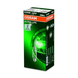 Osram 6418ULT Ultralife Lamps, 12 V, 5 W, Set of 10