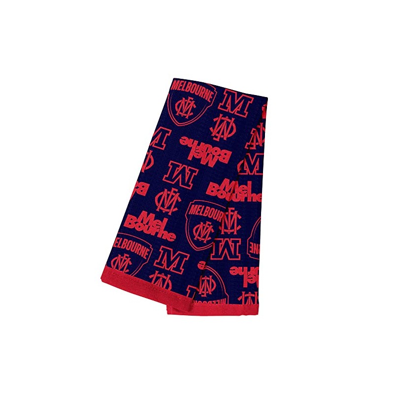 AFL Team Supporter Cotton Tea Towel - Melbourne Demons -
