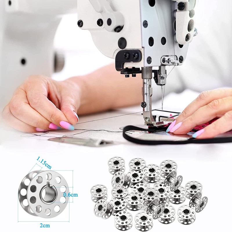 50Pieces Sewing Machine Iron Bobbins - Upgraded Metal Sewing Machine