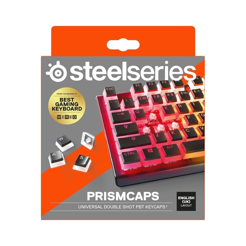 SteelSeries PrismCaps – Double Shot Pudding-style Keycaps – Durable PBT