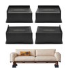 4 Elevadores De Muebles Cama/Nevera,Patas De Muebles Rectangular Elevadoras,Protege Suelos
