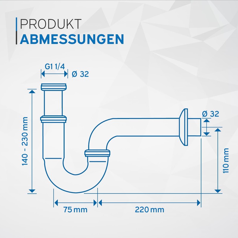 Viega Pipe Siphon Plus 101572 1 1/4 Inch x 32