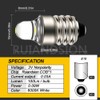 Ruiandsion 4pcs E10 LED Bulbs 3V 6000K White LED Bulbs
