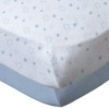 BabyCalin - Set of 2 Fitted Sheets Blue Star 70