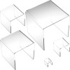 FindingKing 11 Acrylic Jewelry Risers Clear Display Set FindingKing