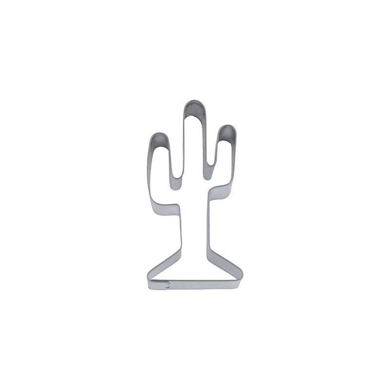 Staedter Cactus Shape Cookie Cutter, Silver