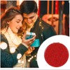 mpowtech Red Compact Mirror for Purse,Magnifying Travel Mirror with Glitter,Double-Sided