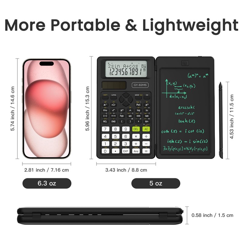 NEWYES Scientific Calculator for Students, 82 MS Foldable Science Calculator