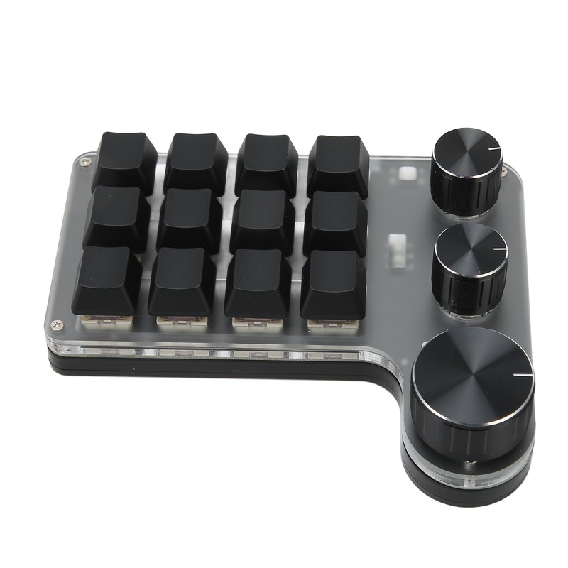 12 Keys Mechanical Keyboard Bluetooth USB Connection Mini Portable Programmable