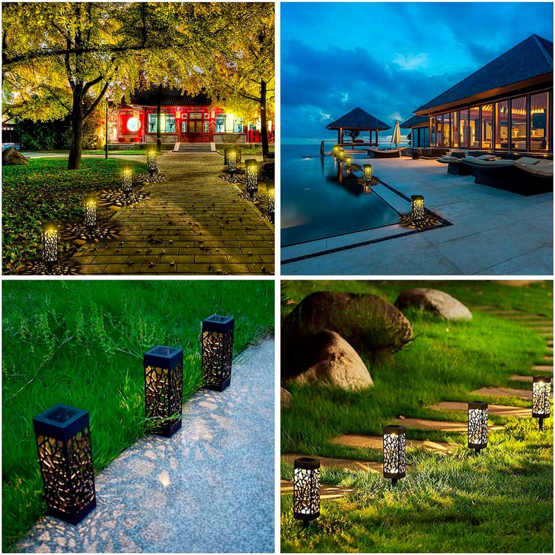 LED-Solarleuchten für den Garten, wasserdicht, IP65, mit automatischem Sensor, dekorativ