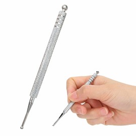 TUKNN Acupuncture Pen, Meridian Pen, Acupressure Stick, Acupressure Pen, Massage Pen, Acupuncture Sticks, Scar Care, Stainless Steel, Length 10 cm, Ball Diameter 2/5 mm