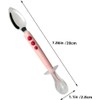 Zerodeko 2 Piezas Raspador Cuchara de Silicona para Bebes Cuchara