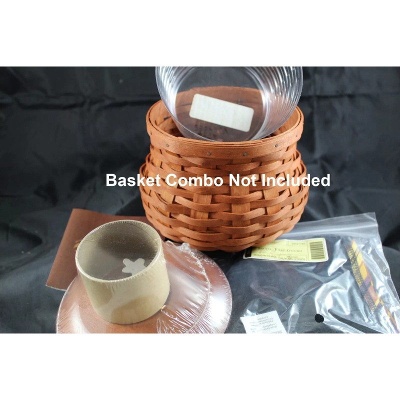 Longaberger 2007 Small Fall Gourd Basket Black with Edges Liner