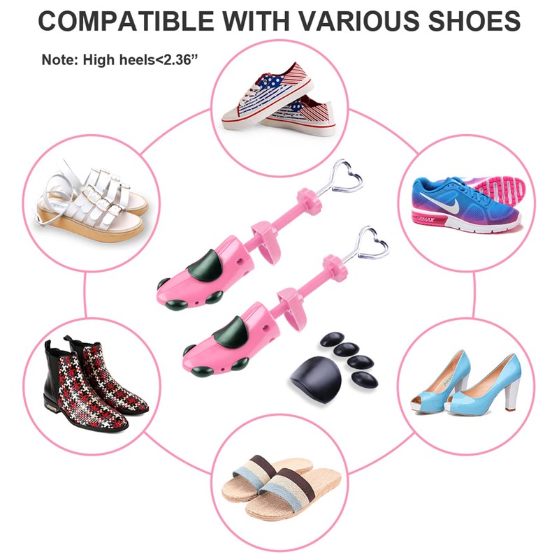 cyrico Shoe Stretcher Women 4-way Shoe Expander Widener Shoe Tree