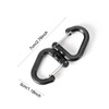 SquEqu 5 Pack Dual Locking Carabiner Clips with Double-Ended Wiregate