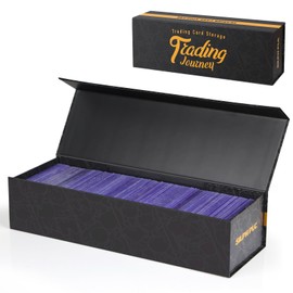 Silph PLC Trading Card Storage Box-[1 Pack], Baseball Hobby Card Holder Case for Sports Cards with Magnet, Top Loader Storage Box Cases with Labels for 800 Cards, 200 Top Loaders