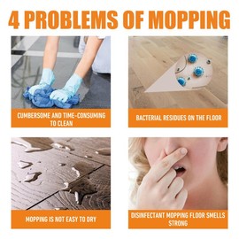 Floor cleaner Decontamination Descaling Wood floor cleaner Polishing and brightening tile cleaner luxury scented o-cedar pac hard floor cleaner wax safe foam - quantity: 3 pcs