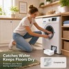 BOFYTR Washing Machine Drain Tray, White, 3-Piece Set
