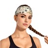 DSSWTP Dog Paw Prints Bones Workout Headbands Fashion Sports Sweatbands