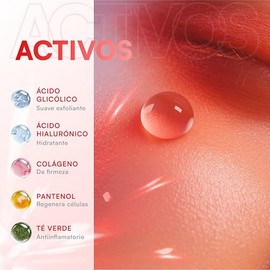 MIST JEWEL - CLEAR - Serum cido Gliclico  Acido hialurnico  Colgneo  Tea tree exfoliante efecto peeling facial  Suero facial aclarante y renovacin... 