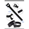 LIKENNY (50 Pieces) Cable Ties Velcro Nylon Storage Band Cord