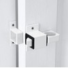 INIRET 4 Packs Spring Door Lock, White Self-Closing Gate Latch