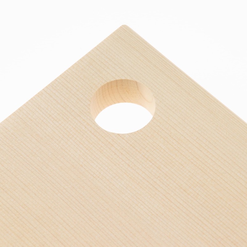 Umezawamokuzaikougeisya Aomori Hiba Cutting Board, 14.2 x 8.3 x 0.8