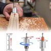 Mesee 5 Pieces Countersink Drill Bits with Depth Stop, 8mm