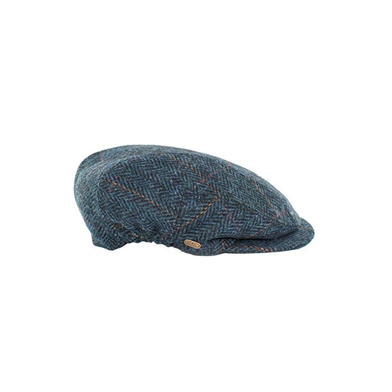 Mucros Weavers Kerry Gorra irlandesa fabricada en Irlanda, Espiguilla azul,