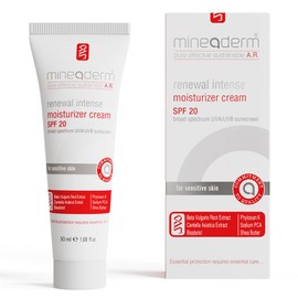 Mineaderm RENEWAL INTENSE FEUCHTIGKEITSCREME SPF 20 – Gesichtscreme für empfindliche Haut mit Riboxyl Shea Butter Hyaluronsäure & Niacinamid – Beruhigt schützt spendet Feuchtigkeit