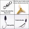 FishTrip Texas Rig Hooks for Bass Fishing, EWG Worm Hooks