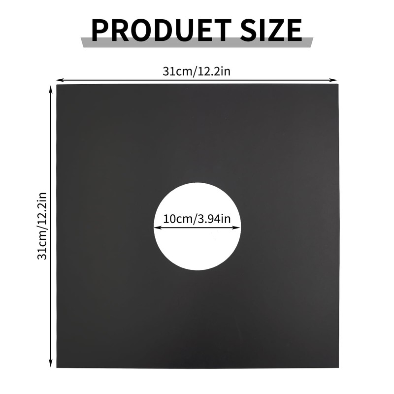 sdroceRyaM 12 inch Record Sleeves Anti-Static LP Jacket Covers with