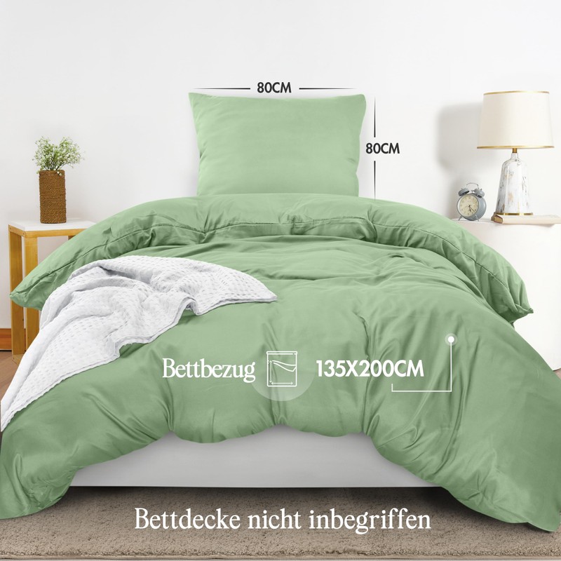 Utopia Bedding Bed Linen 135 x 200 cm Set, Microfibre