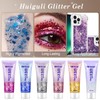 Body Glitter Gel Festival Face Body Glitter Gel for Face