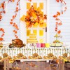 PUEVENYI 1PCS Fall Maple Pumpkin Tablecloth - 108 x 54