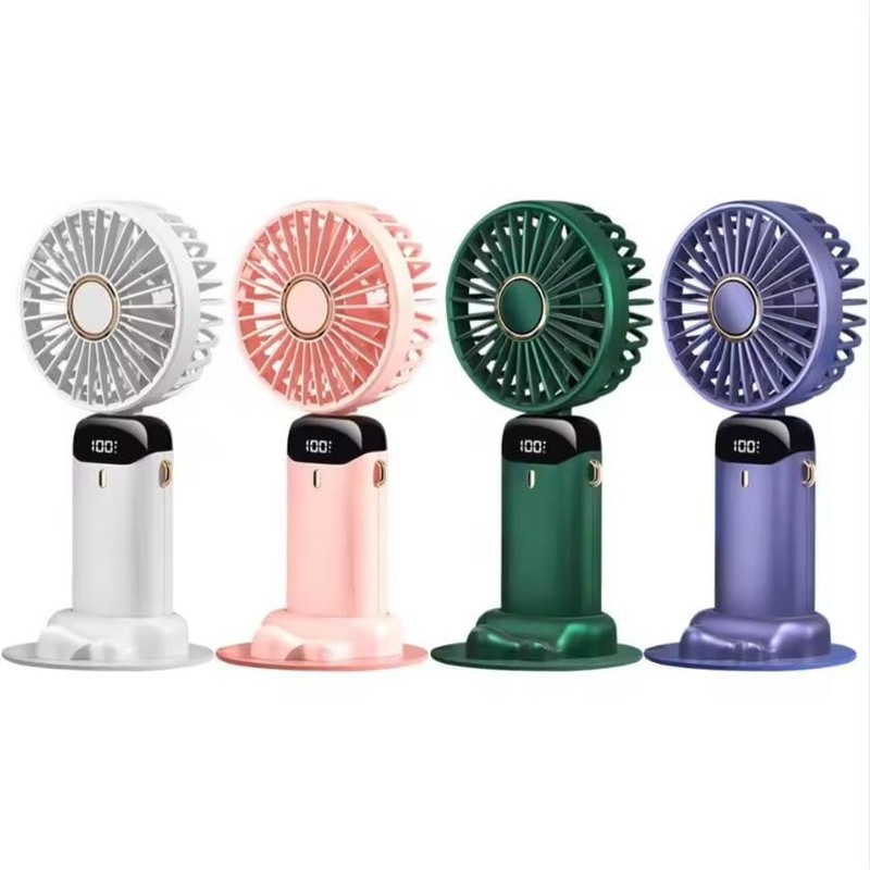 Ultra Quiet Handheld Fan, Portable Personal USB Rechargeable Battery Operated,