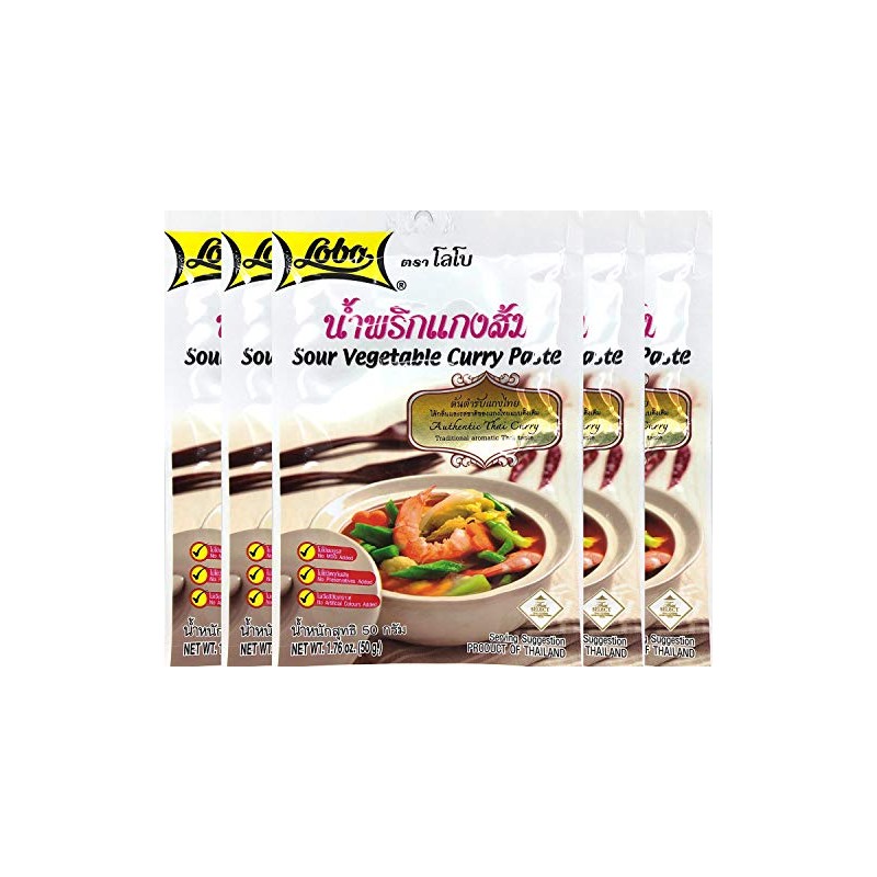 Lobo Sour Vegetable Curry Paste Thai Herbal Food 50 G