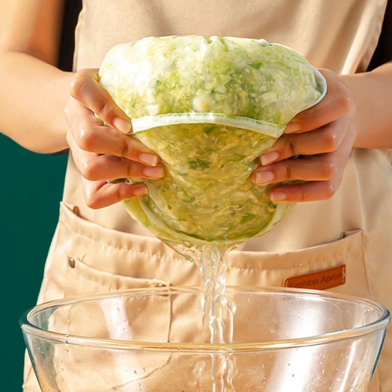 MEMOFYND 5 Pieces Filter Bag, White Drawstring Filter Cloth, Multi-Functional