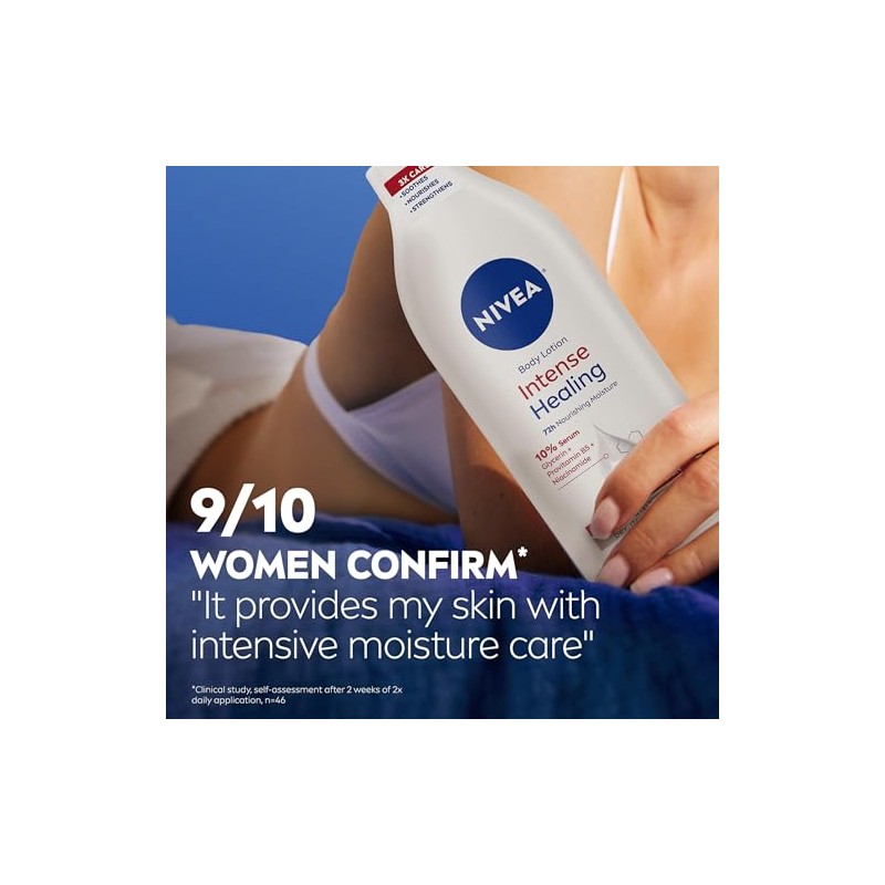 Nivea Intense Healing Body Lotion, 16.9 Fl Oz