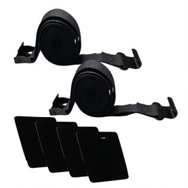 SATINIOR 2 Pcs 61 Inch Bike Rack Support Strap with 4 Car Scratch Protector, Heavy Duty Nylon Cam Buckle Cinch Straps, Adjustable Bike Rack Tie Down Straps, for Car Motorcycle Truck Trailer