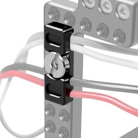 AngelReally Camera Cable Lock Clamp, Camera Tether Block Camera Cable Protector Camera Support Aluminum Alloy Tether DSLR Camera USB Cable Lock Clip Clamp Protector for Most DSLR Cameras