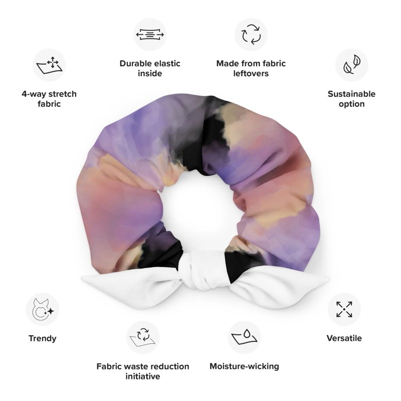 Joyslene’s Glam & Decor Purple Vibrant Recycled Scrunchie