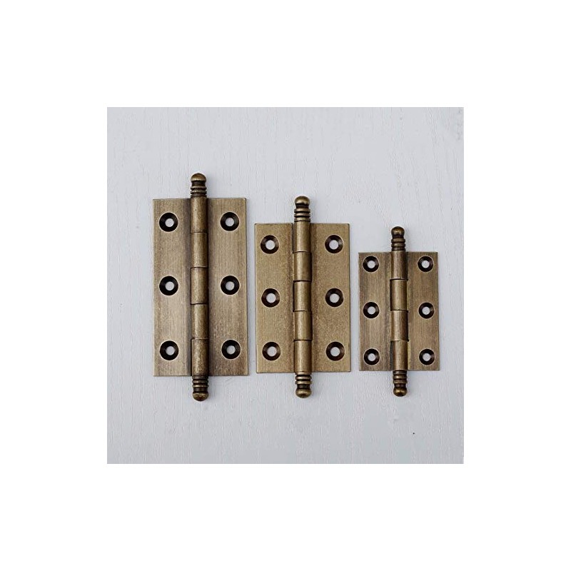 4Pack Decorative Antique Brass Kitchen Cabinet Hinges Bronze Furniture Cupboard